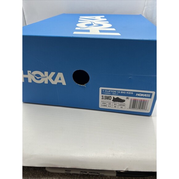 HOKA Y Clifton 10 Big Kids Youth 3.5 MD 116880 / BBLC New In Box - Picture 2 of 12